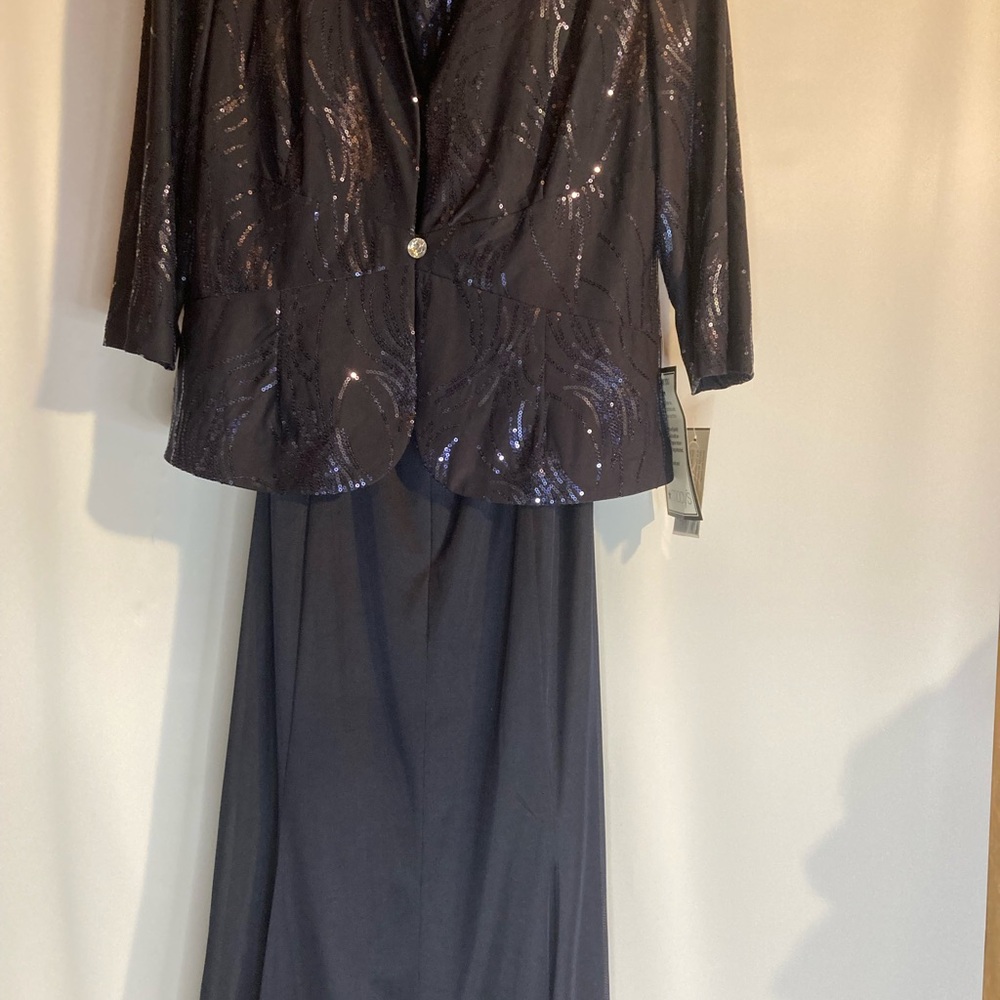 NWT Alex Evening Gown Formal Women 2 Piece Party Bride Dress Size 14